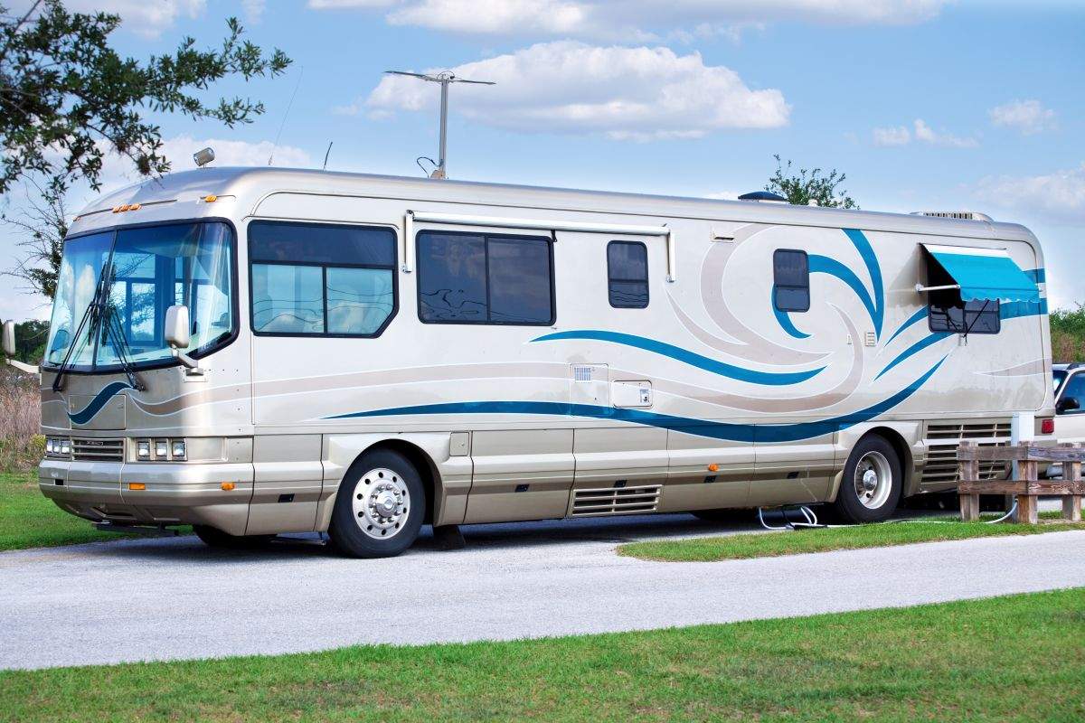 RV Parked Up at Campground with RV Insurance in Bay City, Saginaw, Midland, Flint, Frankenmuth, MI